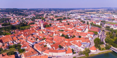 Pogled na Ptuj iz zraka 2