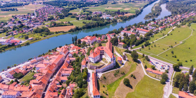 Ptujski grad iz višine